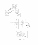 Camshaft Crankcase CoverSump Crankshaft PistonRingsConnecting Rod Diagram and Parts List for  Briggs and Stratton Engine